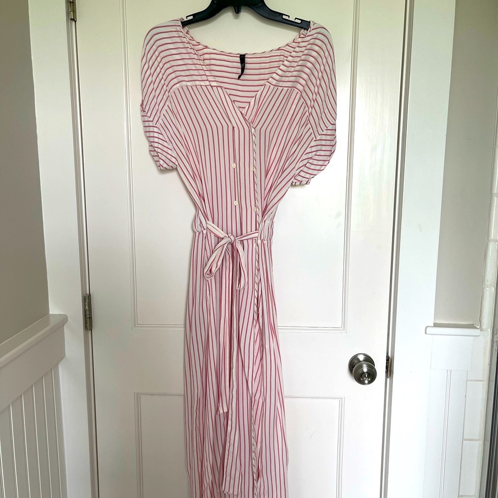 Zara Double breasted dress with tie at waist